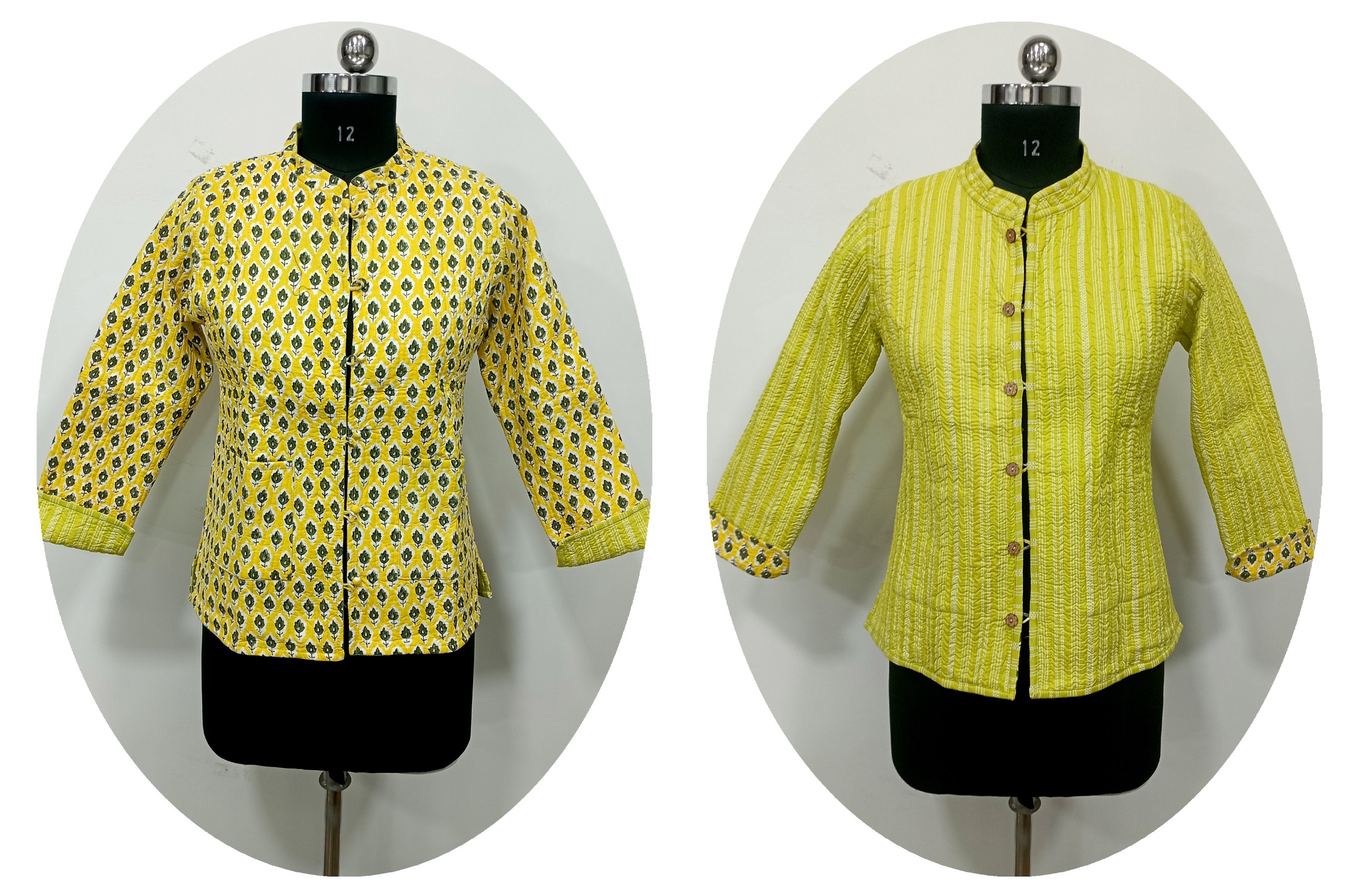 Hand Block Quilted Jackets by Govind Exports